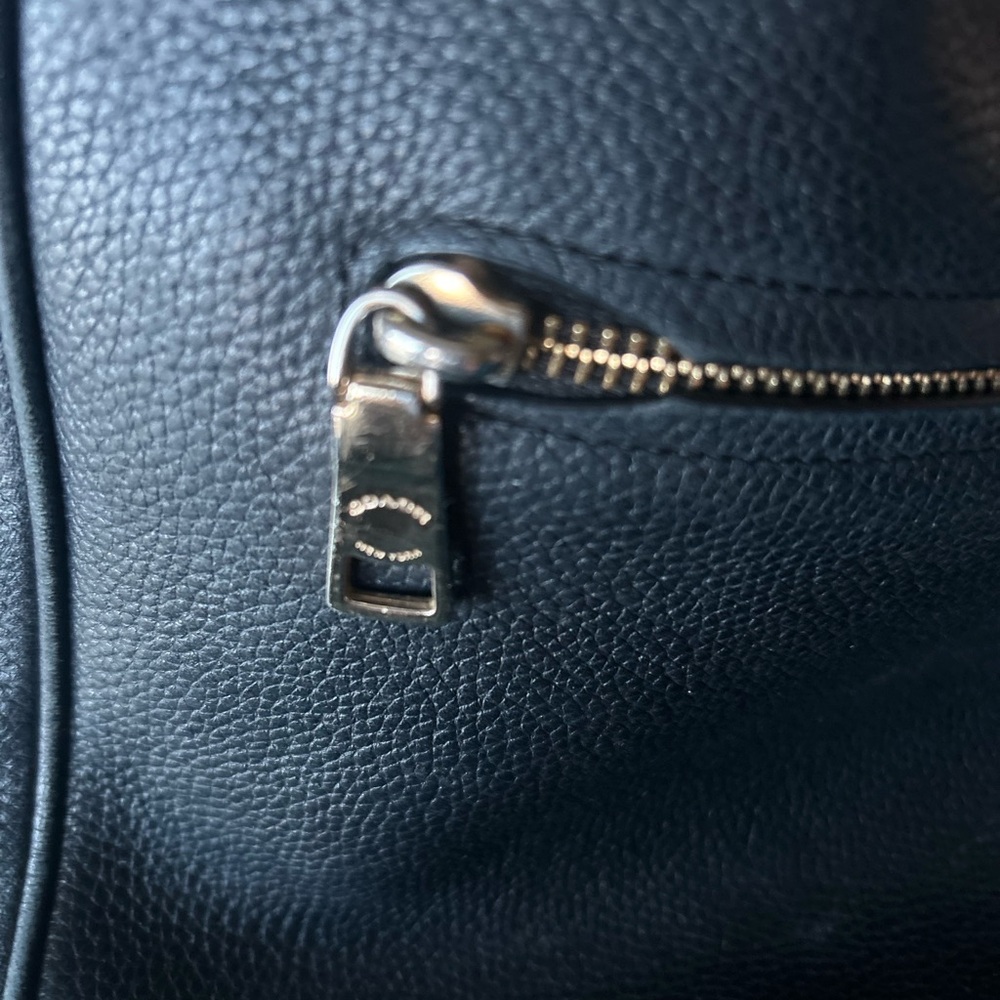 Coach Black Pebbled Leather Hobo Shoulder Bag with Tassel - Picture 8 of 12